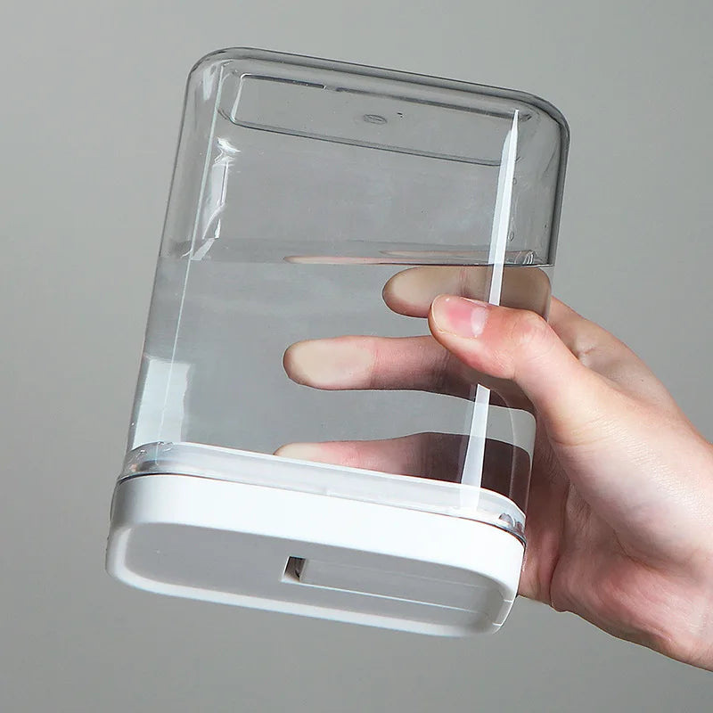 Clear Food-Grade Plastic Storage Jar – Airtight Container for Cereals, Snacks, Beans & Kitchen Organization