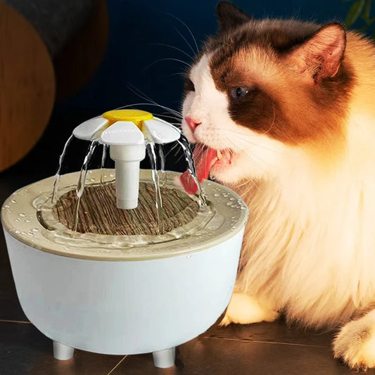 Automatic Cat Water Fountain with Transparent Design – USB Electric Quiet Pet Drinker with Recirculating Filter, 1.2L Capacity