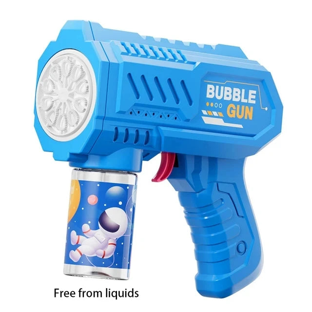 Unicorn Bubble Gun Toy – Electric Light-Up Bubble Machine for Kids, Summer Outdoor Soap Blower