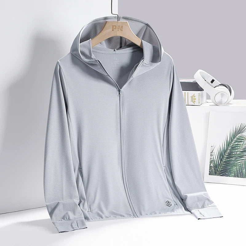 Unisex Summer UV Protection Jacket – Lightweight Breathable Hooded Sunscreen Outerwear