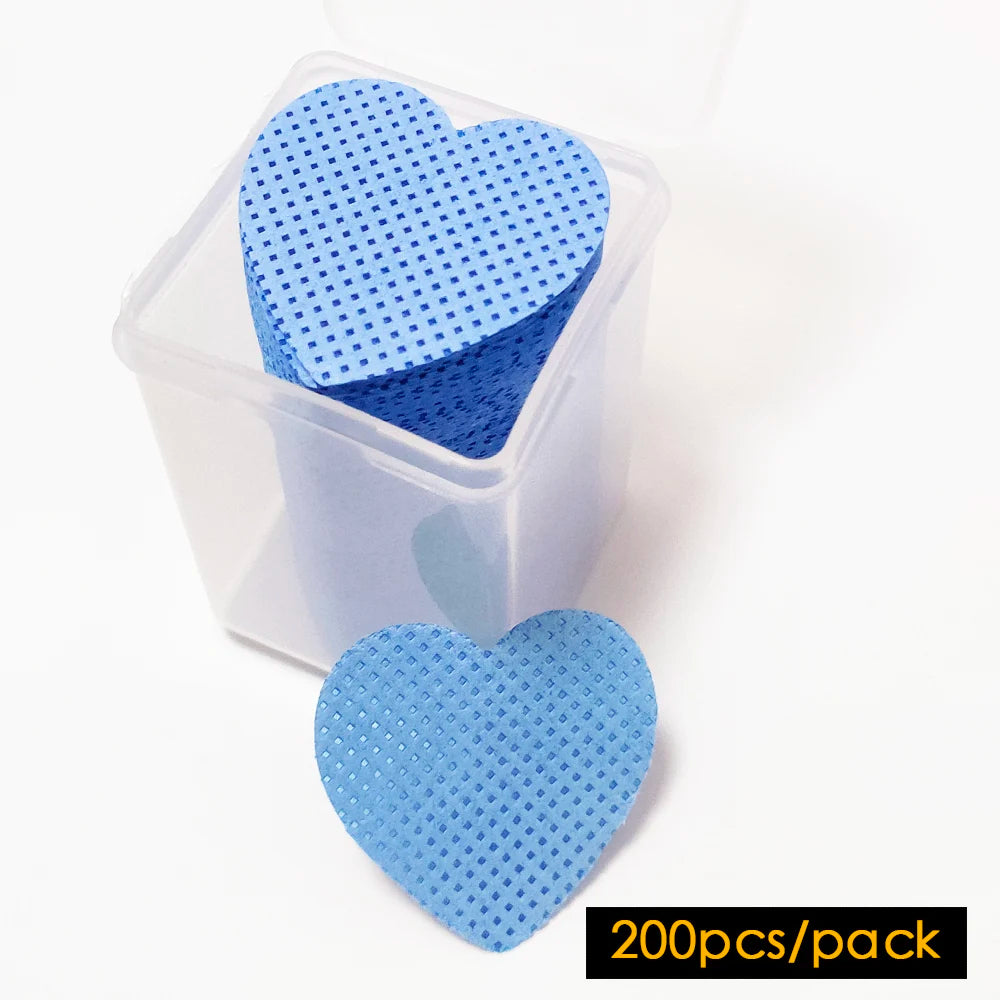 200 Pcs Lint-Free Nail Wipes – Non-Woven Nail Polish Remover Pads for Gel Cleaning, Eyelash Extension & Salon Use