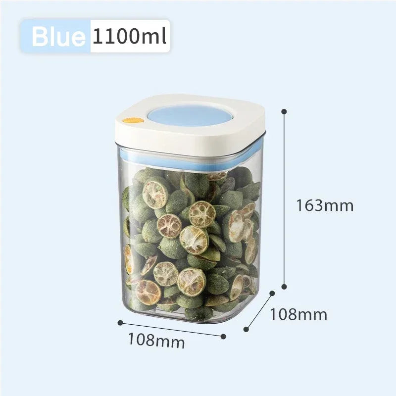 Vacuum Sealed Food Storage Container – Airtight Plastic Box for Grains, Coffee, and Kitchen Organization