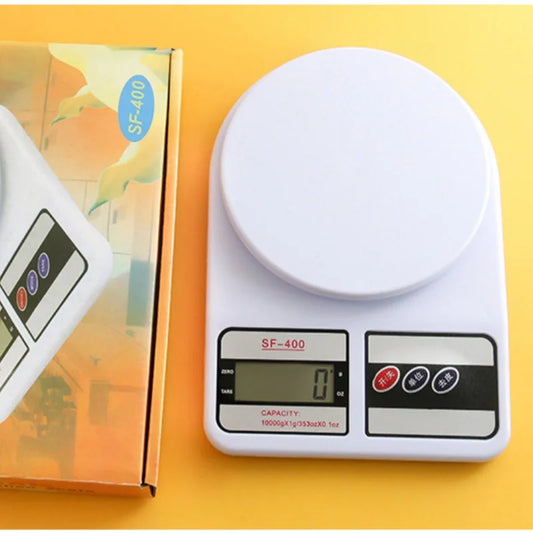 10kg x 1g Digital Kitchen Scale – High Precision Electronic Food Weighing Scale with LED Display for Baking & Cooking