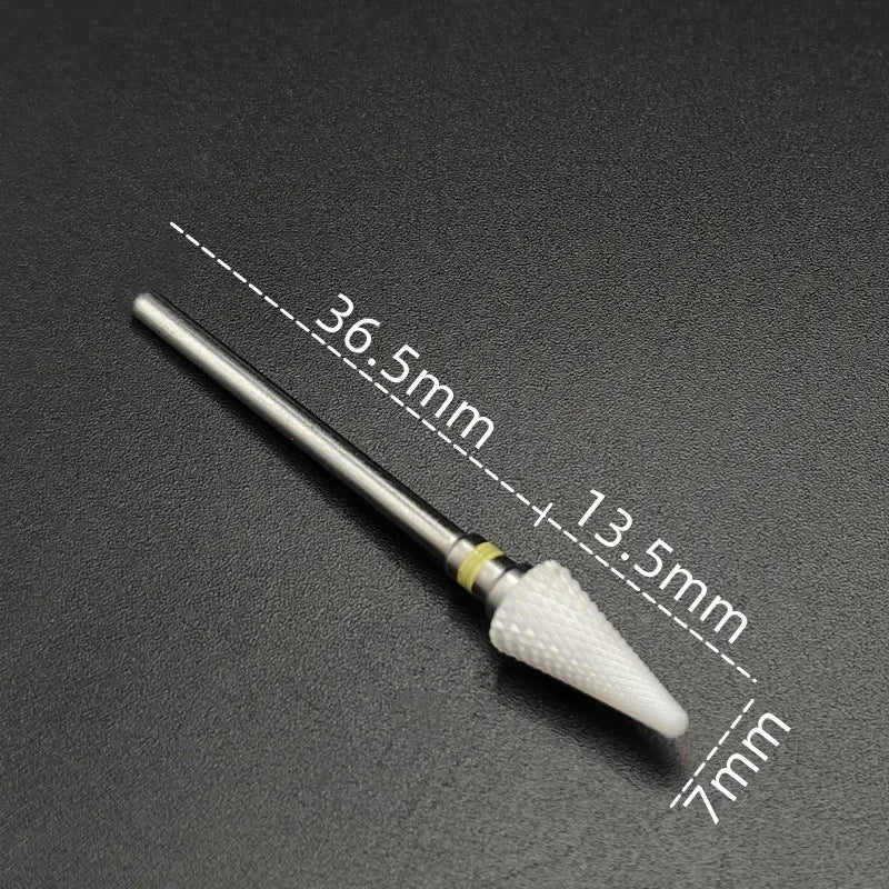 Ceramic Nail Drill Bit – 3/32" Carbide Milling Cutter for Electric Nail Drill, Manicure, Pedicure & Callus Care