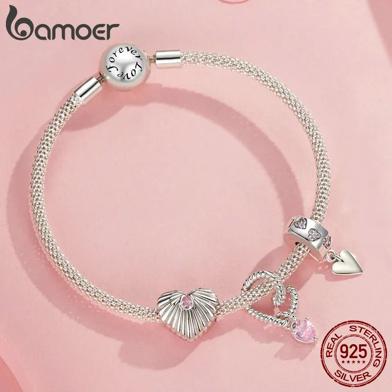 Sterling Silver Spiritual Heart Infinity Charm Bead – Fits Charm Bracelets, Lucky Symbol Jewelry for Women