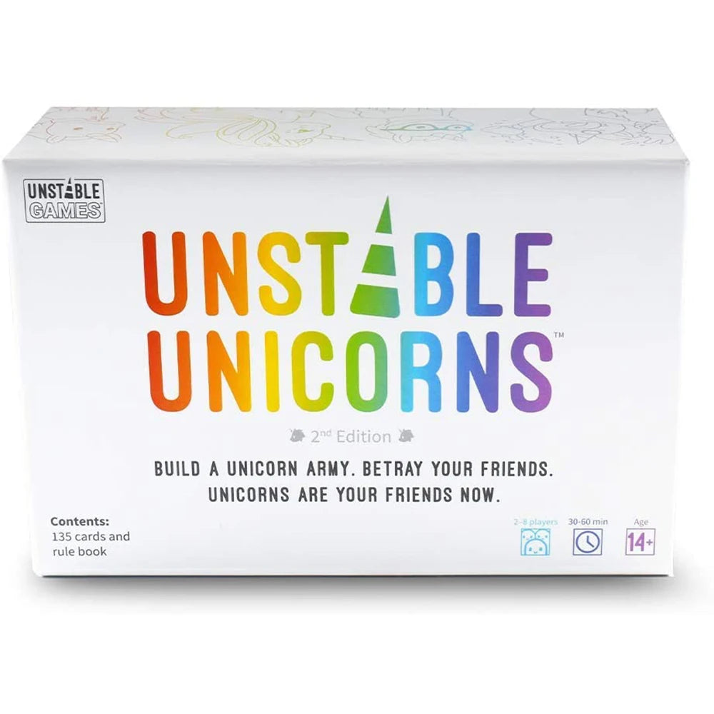 Unstable Unicorns Card Game – English Edition Family Party Strategy Game Expansion & Base Version