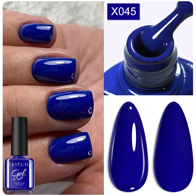 7ml Brown, Red & Purple Nail Gel Polish – Coffee Color Series Semi-Permanent Soak-Off UV Gel for Nail Art