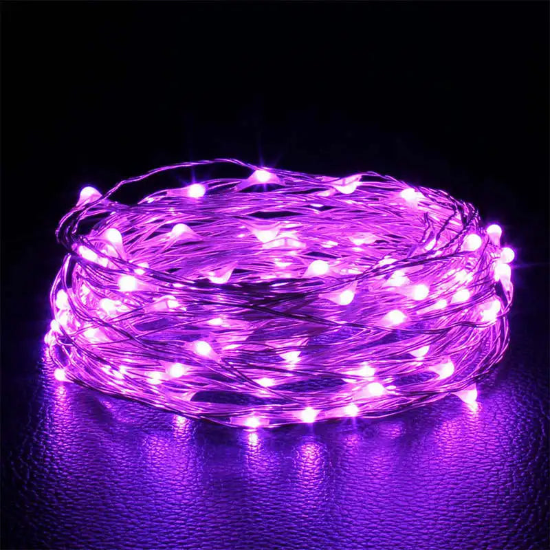 Battery-Powered LED Fairy String Lights – Copper Wire Decorative Lights for Bedroom, Garden, Party, and Wedding