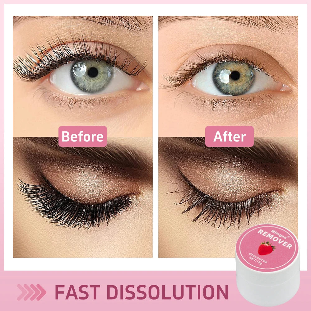 15g Eyelash Extension Glue Remover Cream – Professional Korean Lash Adhesive Dissolver