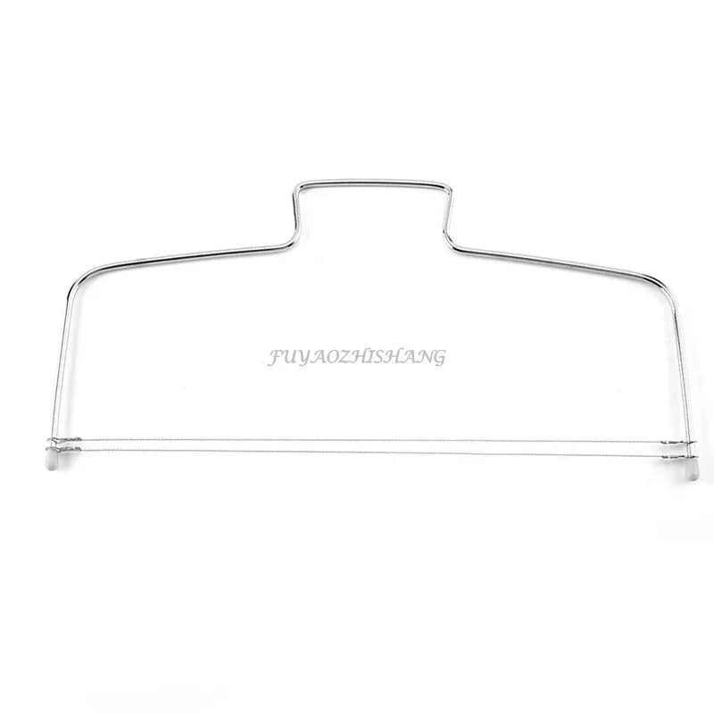 Adjustable Stainless Steel Cake Slicer – Double Wire Bread and Cake Cutter for Even Layering and Baking
