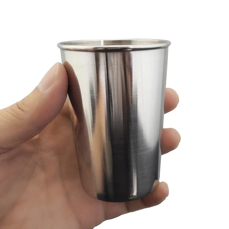 Stainless Steel Mini Cups – 30/70/180/320ML Portable Metal Beer, Wine, and Coffee Mugs for Camping & Travel