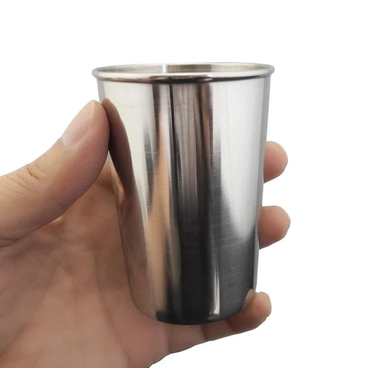 Stainless Steel Mini Cups – 30/70/180/320ML Portable Metal Beer, Wine, and Coffee Mugs for Camping & Travel