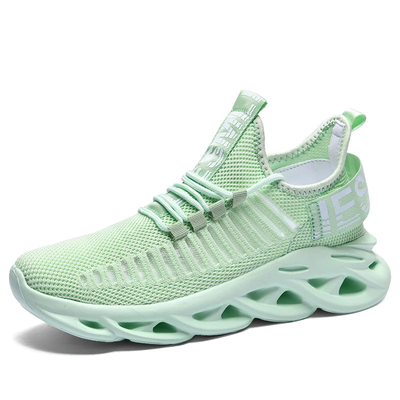 Breathable Mesh Running Sneakers – Lightweight Unisex Tennis Shoes for Outdoor Walking and Fitness