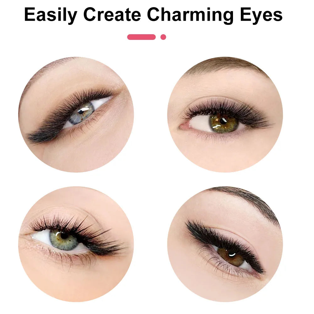 60pcs 30D Cluster Eyelash Extensions – C/D/L Curl Foxy Eyes Cat Look Natural Individual Lashes (8–16mm)