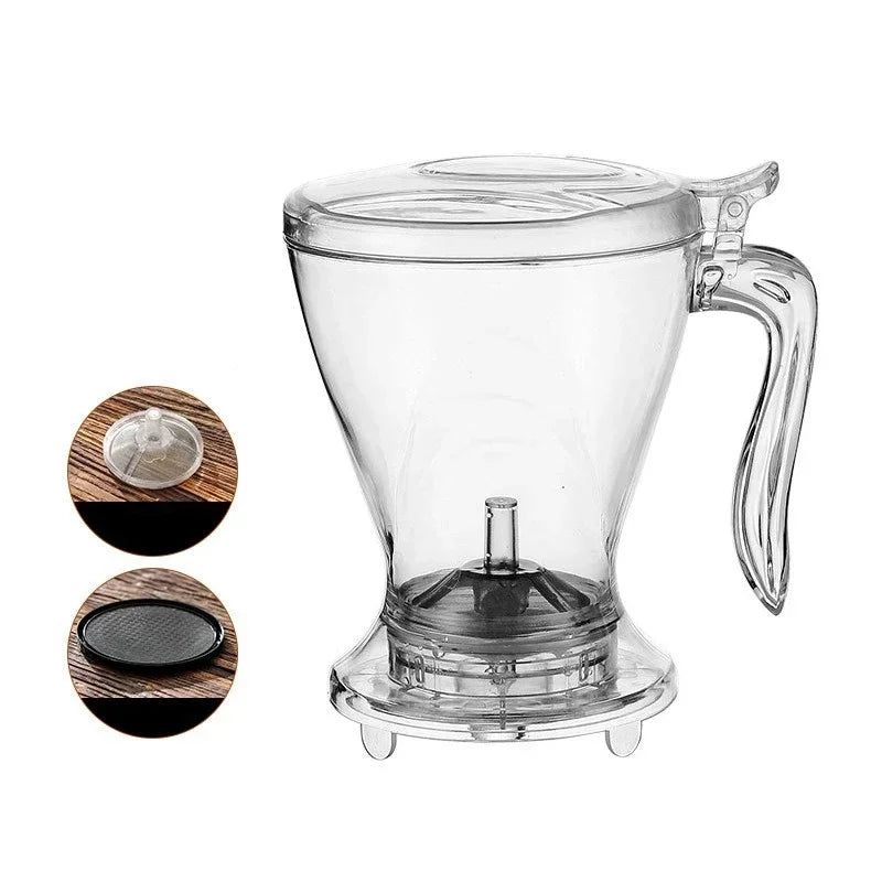 600ml Pour Over Coffee Dripper – Hand Brew Espresso Pot with Reusable Filter for Tea & Coffee