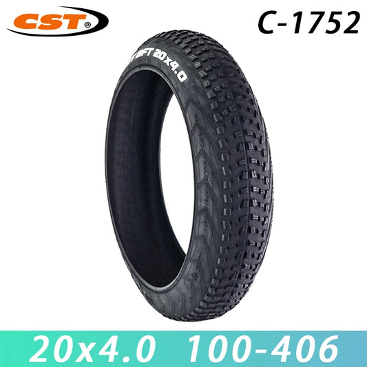 CST 20-Inch 20x4.0 Fat Tire for Electric Bikes, Snowmobiles, and Beach Cruisers – Anti-Slip Front or Rear Wheel Replacement for MTB and Off-Road Use