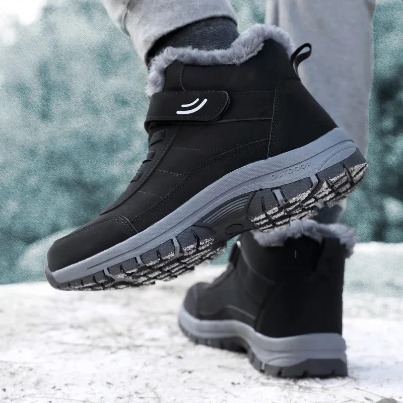 Women’s Ankle Snow Boots – Warm Plush Winter Platform Combat Style with Non-Slip Sole for Outdoor and Motorcycle Use