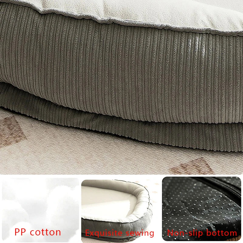 Soft Memory Foam Dog Bed – Warm Removable Pet Sleeping Mat for Small & Medium Dogs and Cats, Non-Slip Washable Kennel Nest