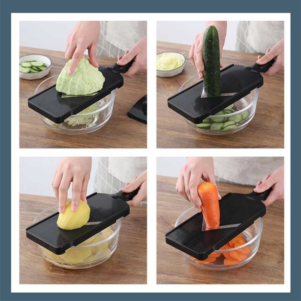 Stainless Steel Cabbage Slicer & Grater – Handheld Vegetable Shredder Mandoline for Salad, Slaw, and Food Prep