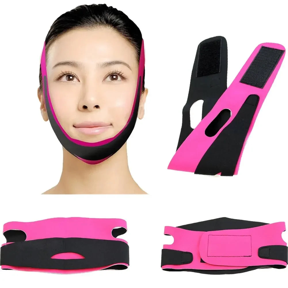 V-Shaped Face Lift Bandage – Slimming Chin Strap for Double Chin Reduction & Jawline Support