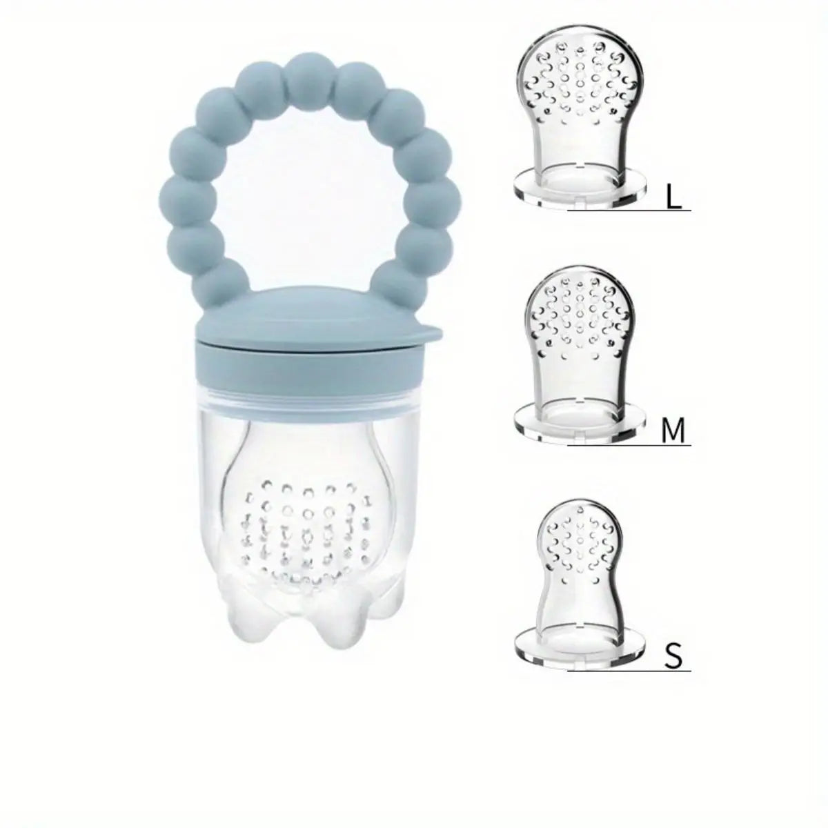 3pcs Silicone Baby Fruit & Vegetable Feeders with Handle – Safe Food Pacifier for Infants & Toddlers