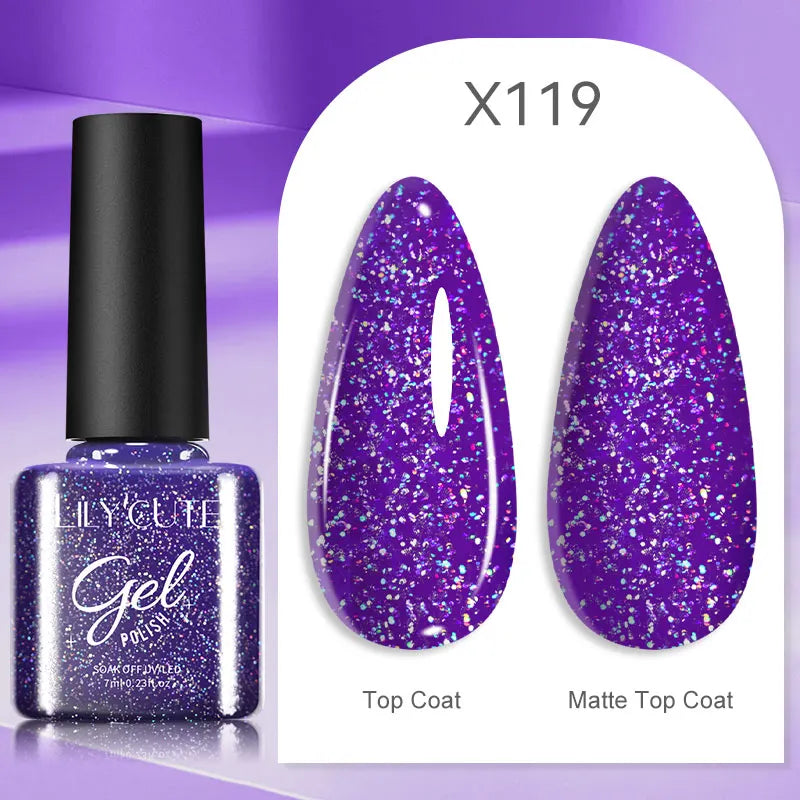 7ml Brown, Red & Purple Nail Gel Polish – Coffee Color Series Semi-Permanent Soak-Off UV Gel for Nail Art