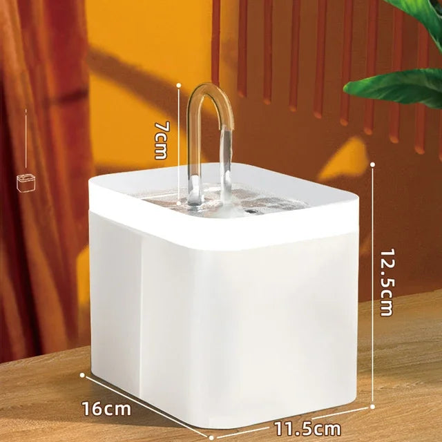 Ultra-Quiet 1.5L Smart Pet Water Fountain – Automatic Cat & Dog Water Dispenser with Burnout Protection Pump