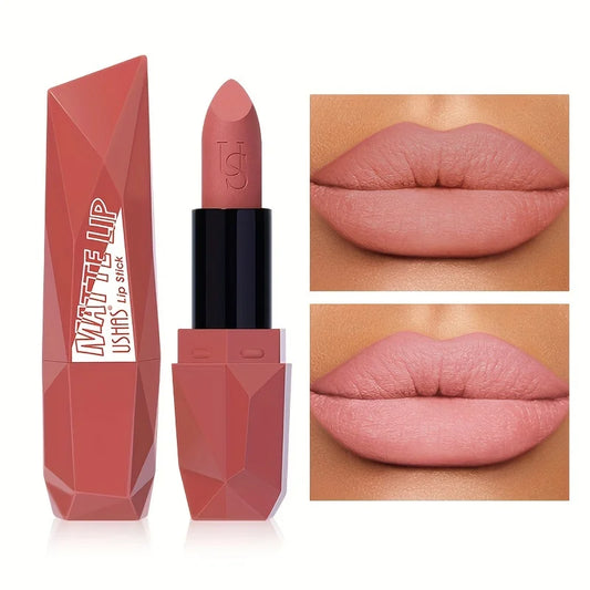 Color Matte Velvet Nude Lipstick – Long-Lasting Waterproof Moisturizing Lip Makeup