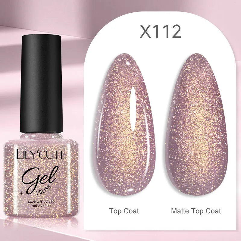 7ml Brown, Red & Purple Nail Gel Polish – Coffee Color Series Semi-Permanent Soak-Off UV Gel for Nail Art