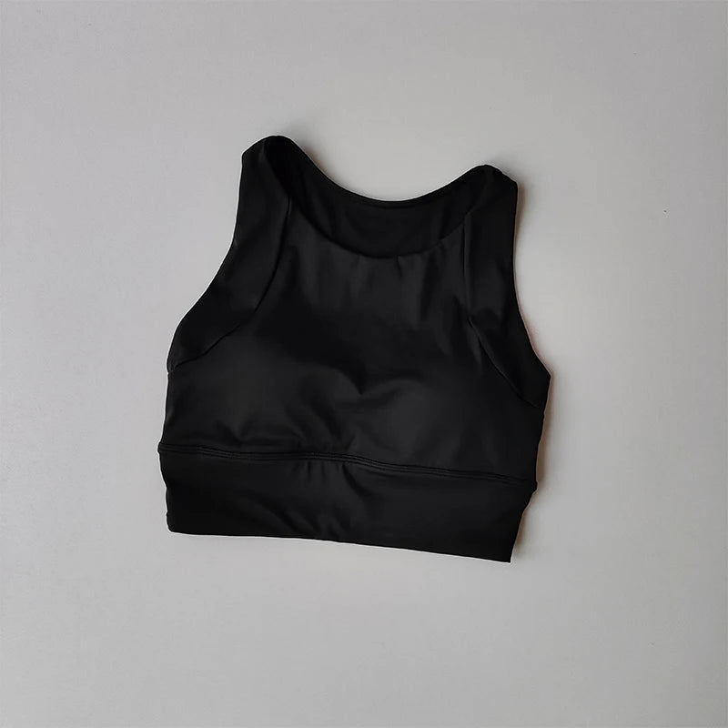 Women's Shock-Proof Full-Cup Sports Vest – Breathable All-in-One Running & Yoga Bra