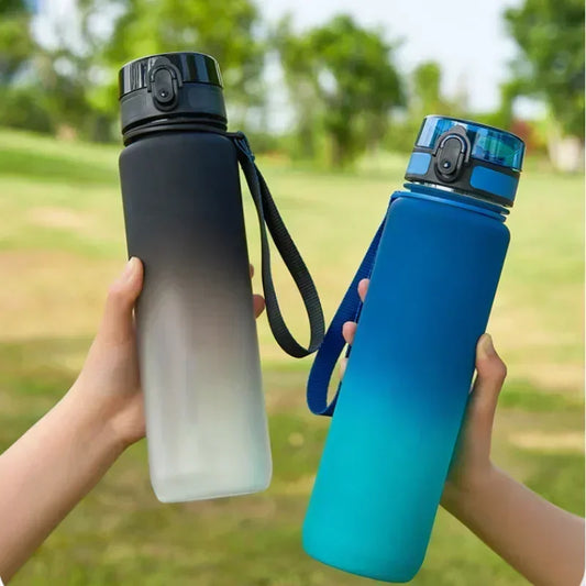 1L Large Capacity Sports Water Bottle – Leak-Proof Plastic Drinking Jug for Gym, Travel, and Outdoor Activities