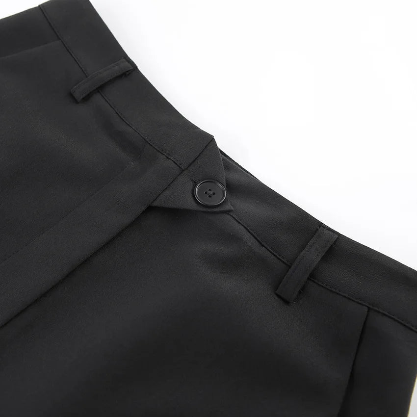 Women's Vintage High Waist Split Long Skirt – Casual Cotton Blend Buttoned Maxi for Spring and Summer