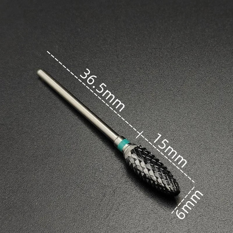 Ceramic Nail Drill Bit – 3/32" Carbide Milling Cutter for Electric Nail Drill, Manicure, Pedicure & Callus Care