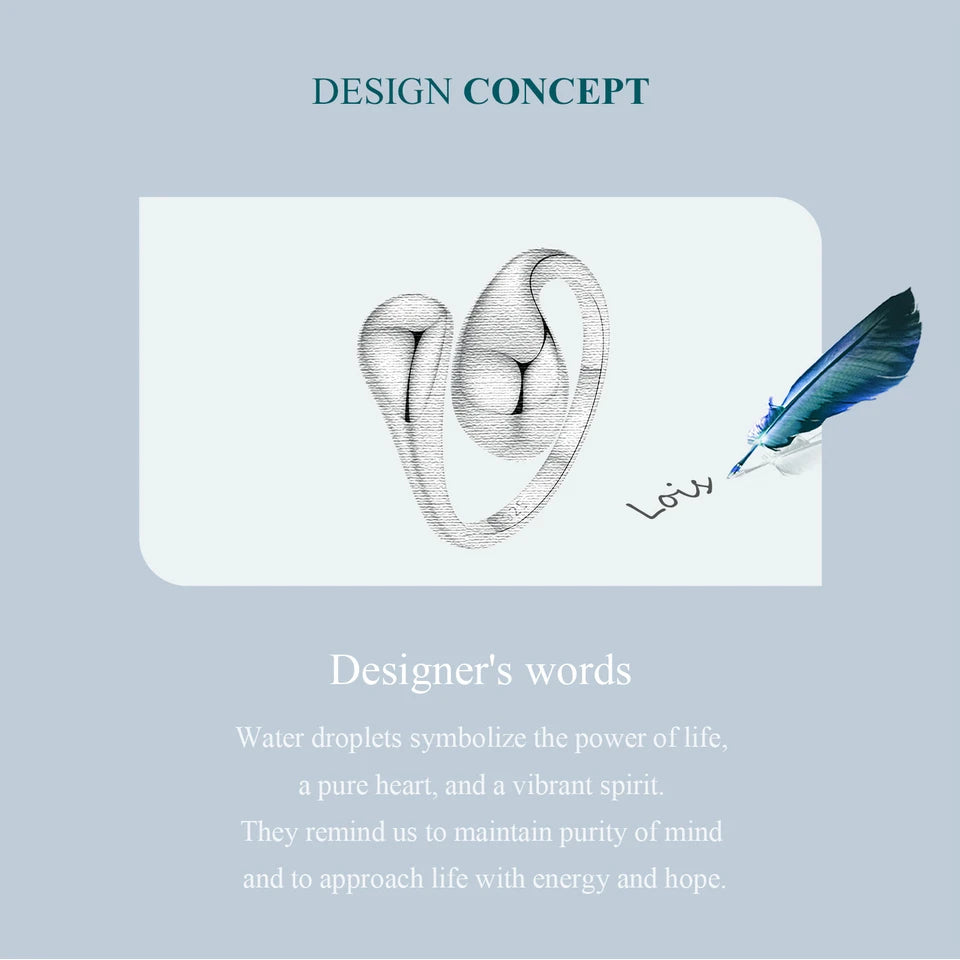 Chunky Gold Water Droplet Statement Ring – Adjustable 925 Sterling Silver Thumb Band for Women