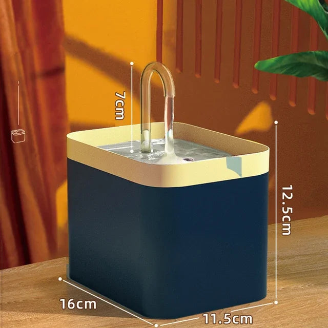 Ultra-Quiet 1.5L Smart Pet Water Fountain – Automatic Cat & Dog Water Dispenser with Burnout Protection Pump