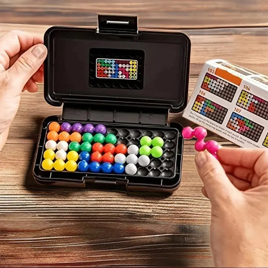 3D Pyramid Beads Logic Puzzle – 120 Challenge Brain Teaser Montessori IQ Toy for Kids & Teens