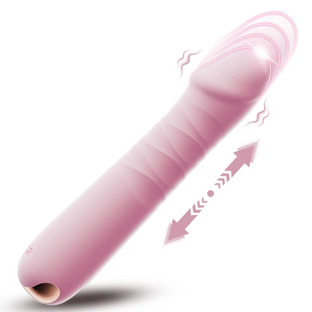 10-Mode Telescopic G-Spot Vibrator – High-Speed Adjustable Dildo for Women