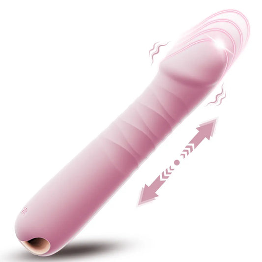 10-Mode Telescopic G-Spot Vibrator – High-Speed Adjustable Dildo for Women