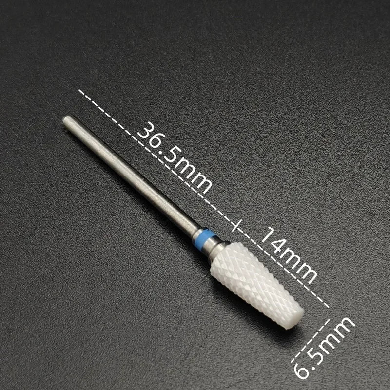 Ceramic Nail Drill Bit – 3/32" Carbide Milling Cutter for Electric Nail Drill, Manicure, Pedicure & Callus Care