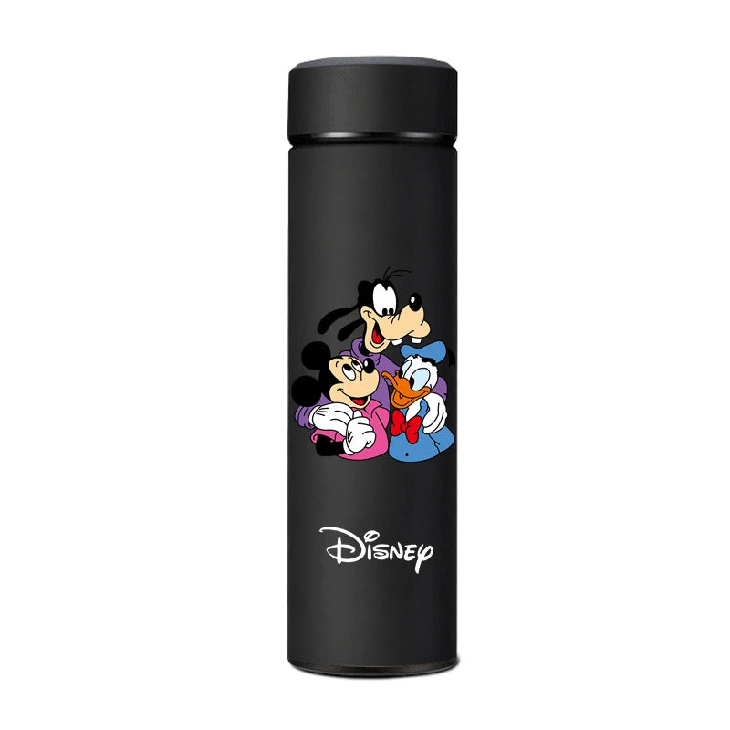 500ml Disney Mickey & Minnie Stainless Steel Thermos Cup – Double-Layer Tea Separation Bottle for Kids and Adults, 6–12 Hour Insulation