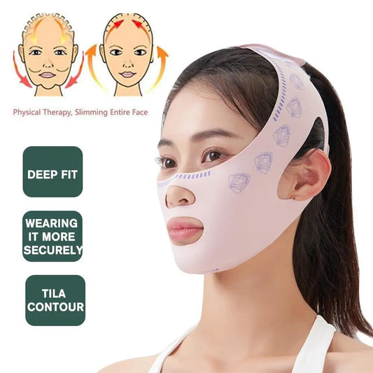 V-Line Lifting Chin and Cheek Slimming Band – Face Shaping Strap for Firming and Anti-Wrinkle Care