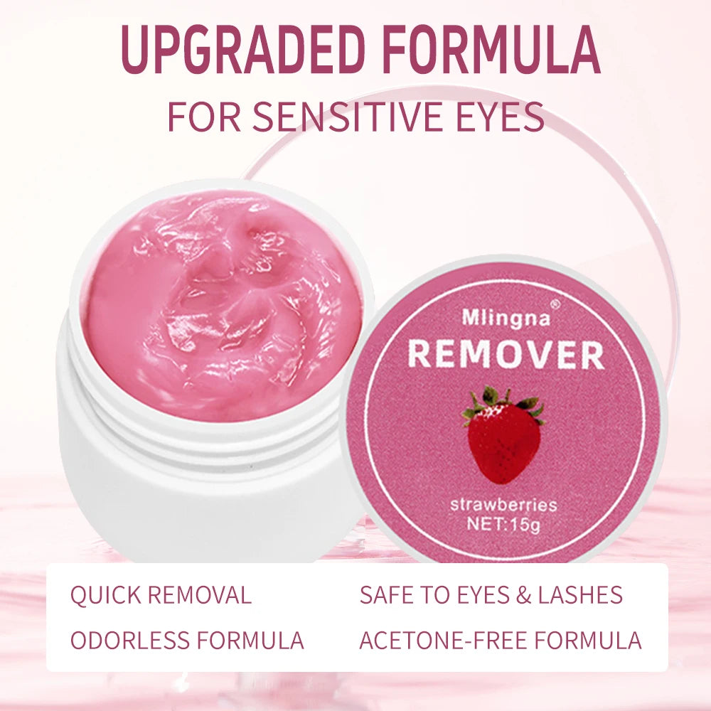 15g Eyelash Extension Glue Remover Cream – Professional Korean Lash Adhesive Dissolver