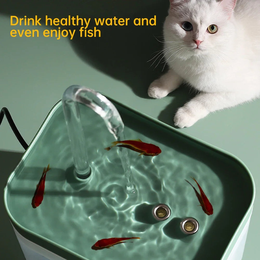 Ultra-Quiet 1.5L Smart Pet Water Fountain – Automatic Cat & Dog Water Dispenser with Burnout Protection Pump