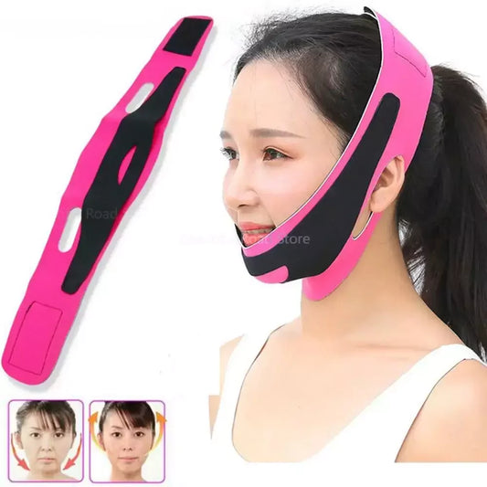 V-Shaped Face Lift Bandage – Slimming Chin Strap for Double Chin Reduction & Jawline Support