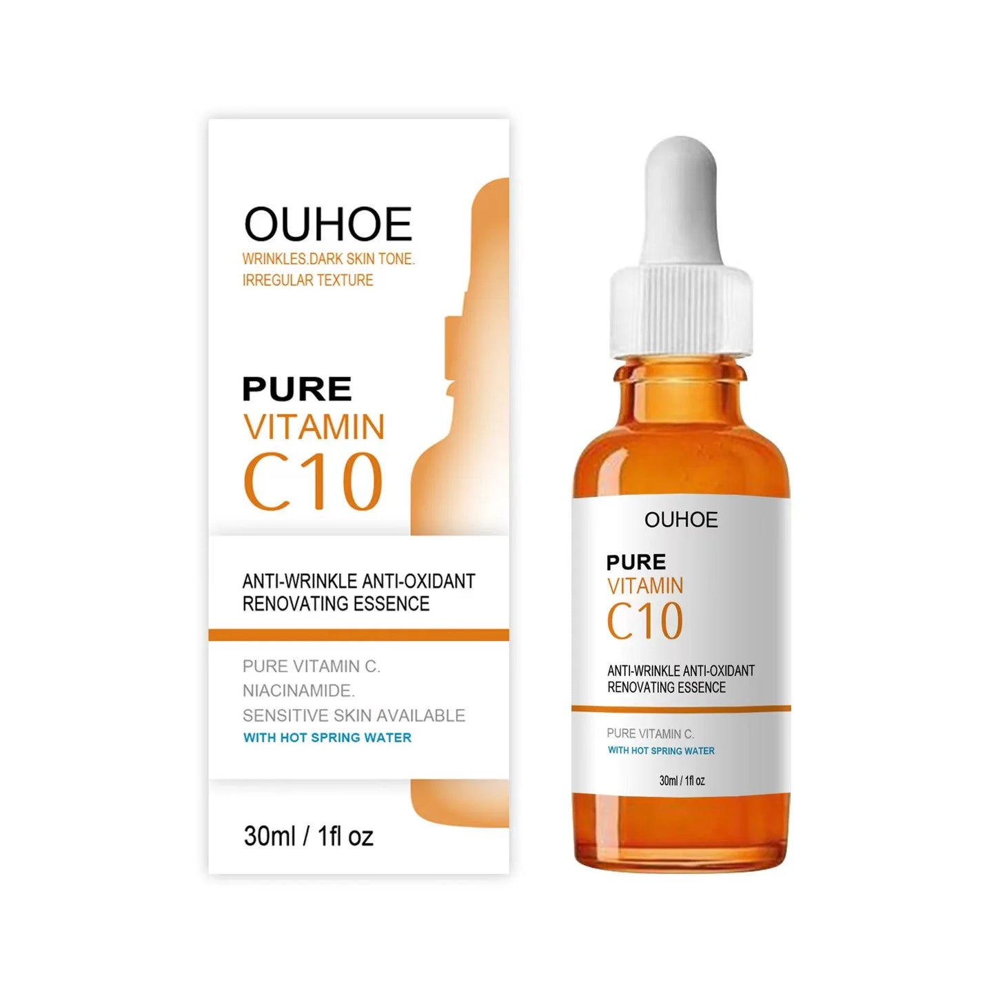 Vitamin C Face Serum – Anti-Wrinkle Lifting Essence for Firming, Brightening & Fine Line Reduction – Anti-Aging Skincare Treatment