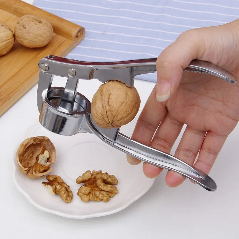 Stainless Steel Garlic Press – Manual Handheld Crusher, Mincer & Squeezer Tool for Easy Garlic Grinding