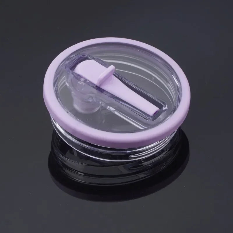 40oz Spill-Proof Lid with Spiral Straw Cover – Creative, Eco-Friendly Replacement Lid for Stanley Cup Accessories