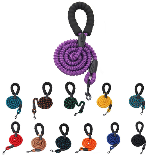 Ultra-Light High Elastic Nylon Dog Leash – No Pull Shock-Absorbing Rope for Medium and Large Dogs