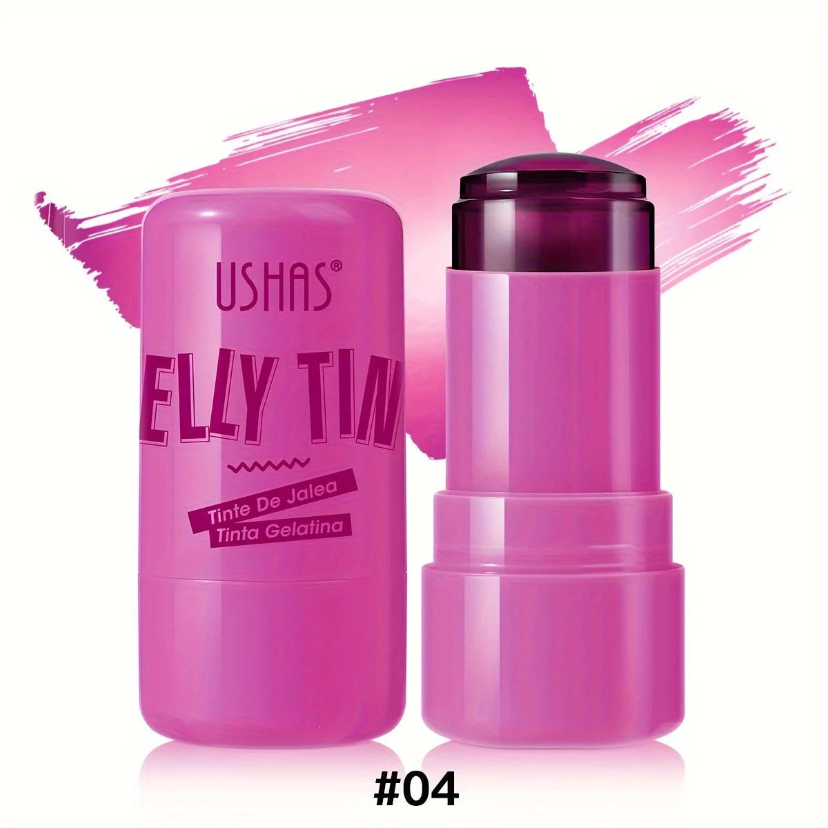 4-in-1 Jelly Blush Stick – Lip Balm, Blush, Eyeshadow & Gloss Multi-Use Makeup