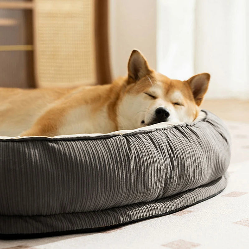 Soft Memory Foam Dog Bed – Warm Removable Pet Sleeping Mat for Small & Medium Dogs and Cats, Non-Slip Washable Kennel Nest